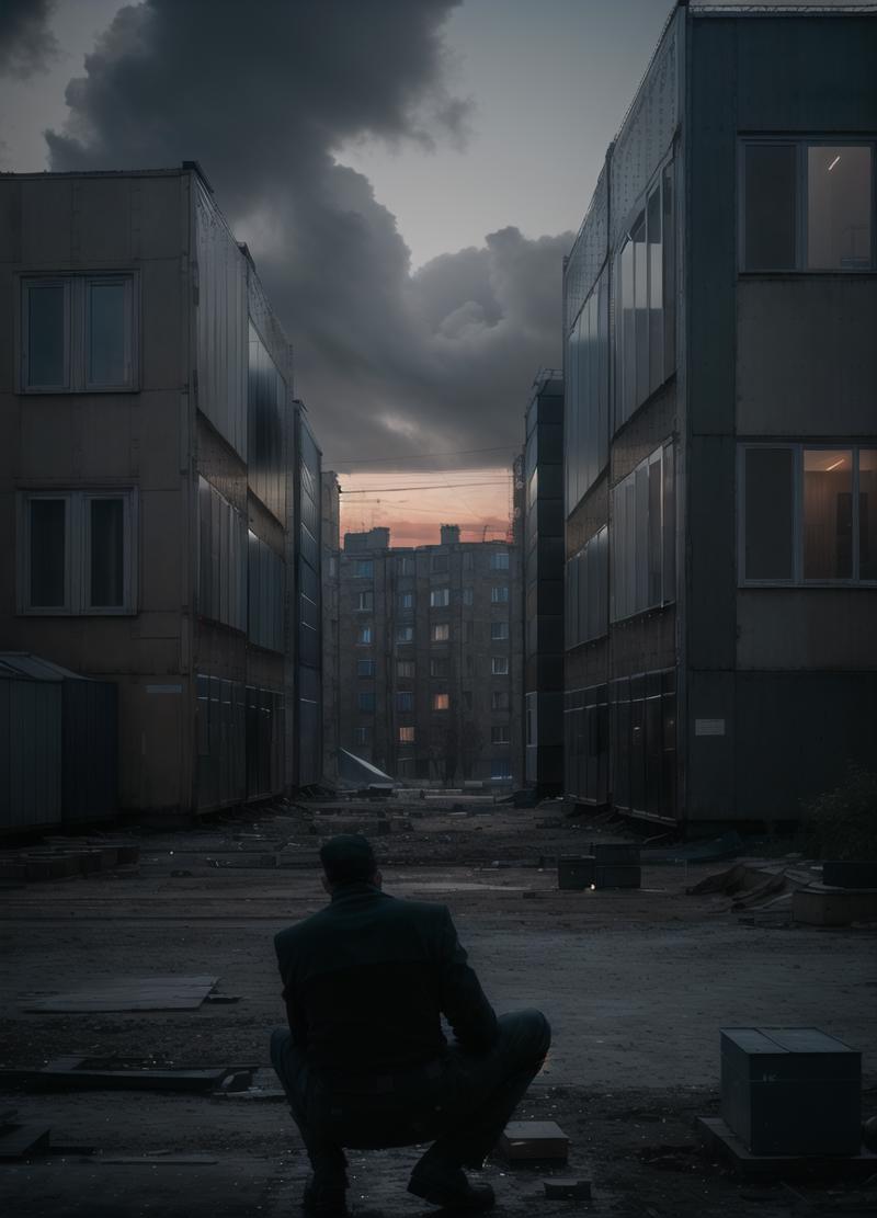 14031-1174957938-man at yard with large panel houses, ((squatting)), russianebenya, cyberpunk, dark evening, movie still, 80mm lens, masterpiece,.png